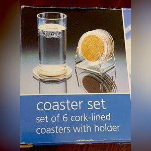 Acrylic Drink Coasters Set of 6 | Coffee table| Coasters Will Not Scratch  (99)